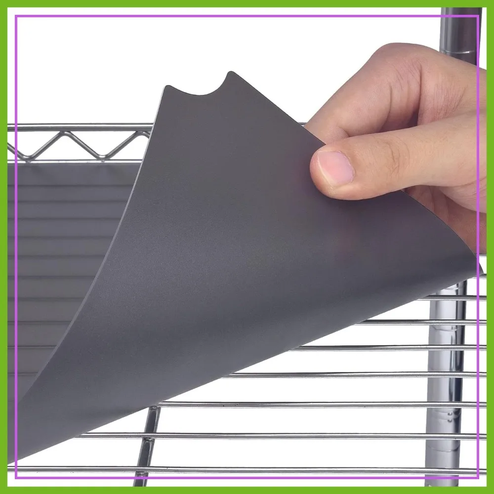 Heavy Duty Wire Shelf Liner 18x48, 5-Pack Non-Adhesive Plastic Mats for Tier Shelving, Gray
Heavy Duty Wire Shelf Liner 18x48, 5-Pack Non-Adhesive Plastic Mats for Tier Shelving, Gray