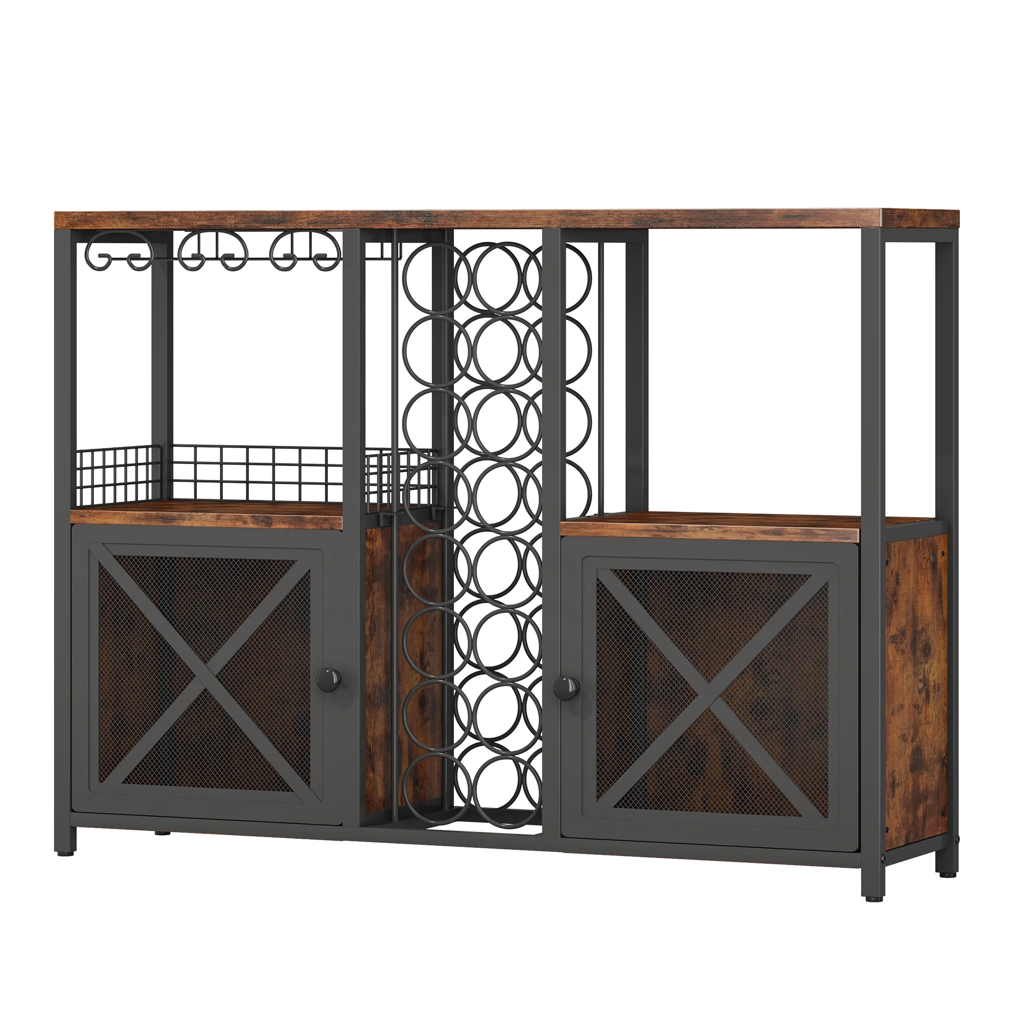 Mini Bars for Home Wooden Coffee Bar Cabinet Modern Liquor Cabinet Wine Rack with Storage Sideboard for Liquor and Glasses
Mini Bars for Home Wooden Coffee Bar Cabinet Modern Liquor Cabinet Wine Rack with Storage Sideboard for Liquor and Glasses