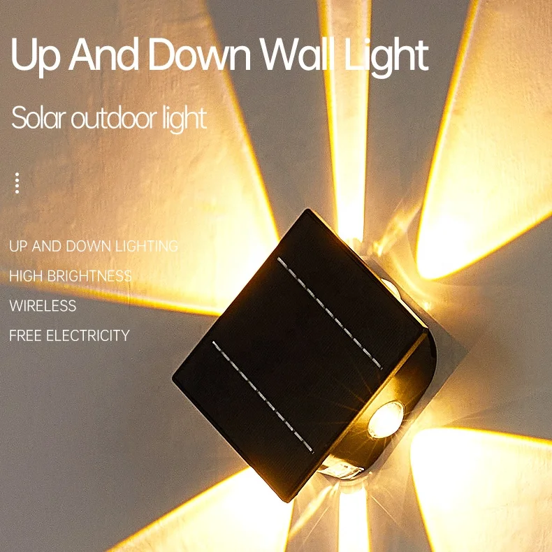 Solar Wall Lights Outdoor Waterproof Up and Down ABS Luminous Lighting For Countyard Terrance Garden Yard Gate Stree Decor Lamp
Solar Wall Lights Outdoor Waterproof Up and Down ABS Luminous Lighting For Countyard Terrance Garden Yard Gate Stree Decor Lamp