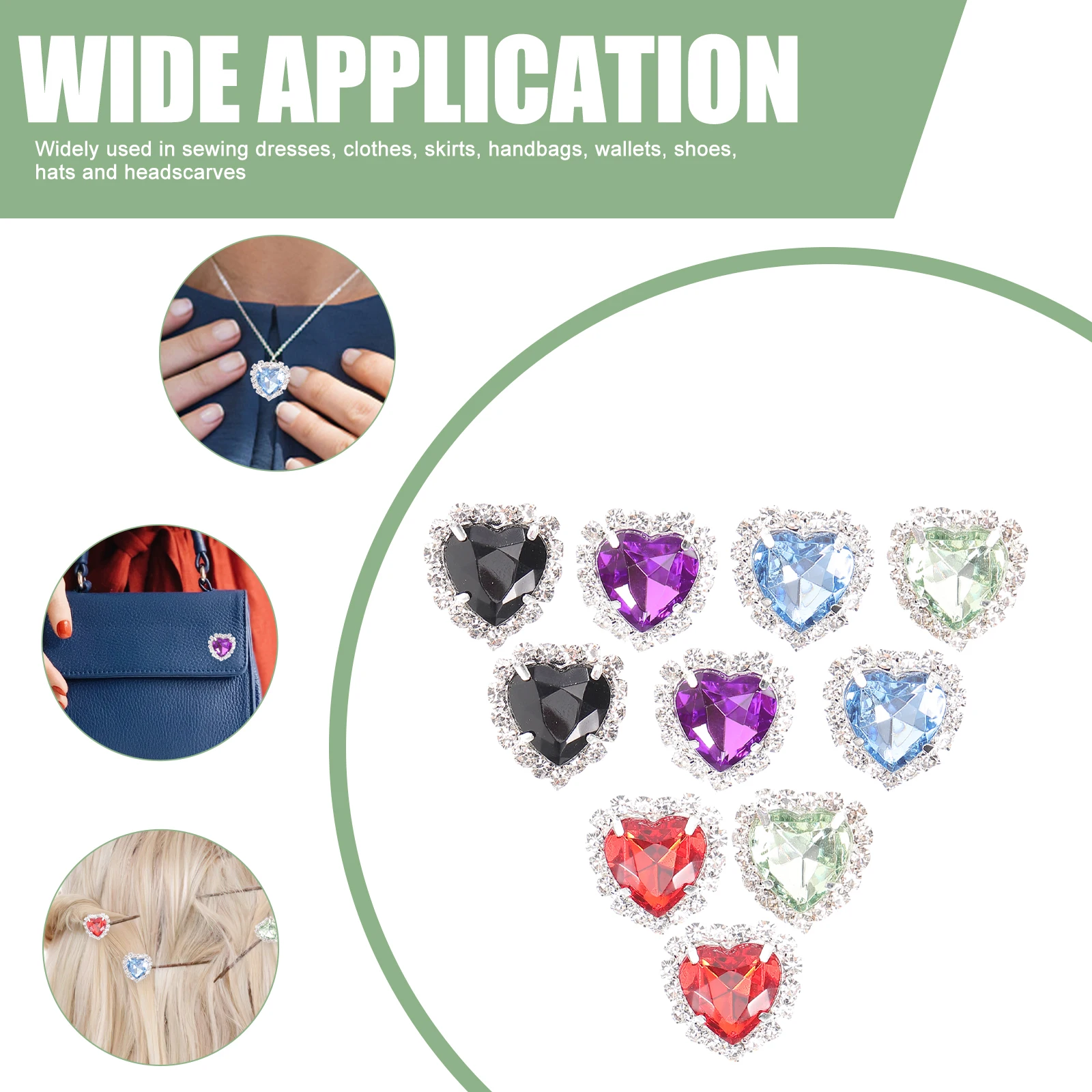 10pcs Rhinestone Appliques Heart Gems Sew On Crystals for Crafts Clothes Jewelry Buckle Beads Metal Jewels Glass Rhinestones
10pcs Rhinestone Appliques Heart Gems Sew On Crystals for Crafts Clothes Jewelry Buckle Beads Metal Jewels Glass Rhinestones