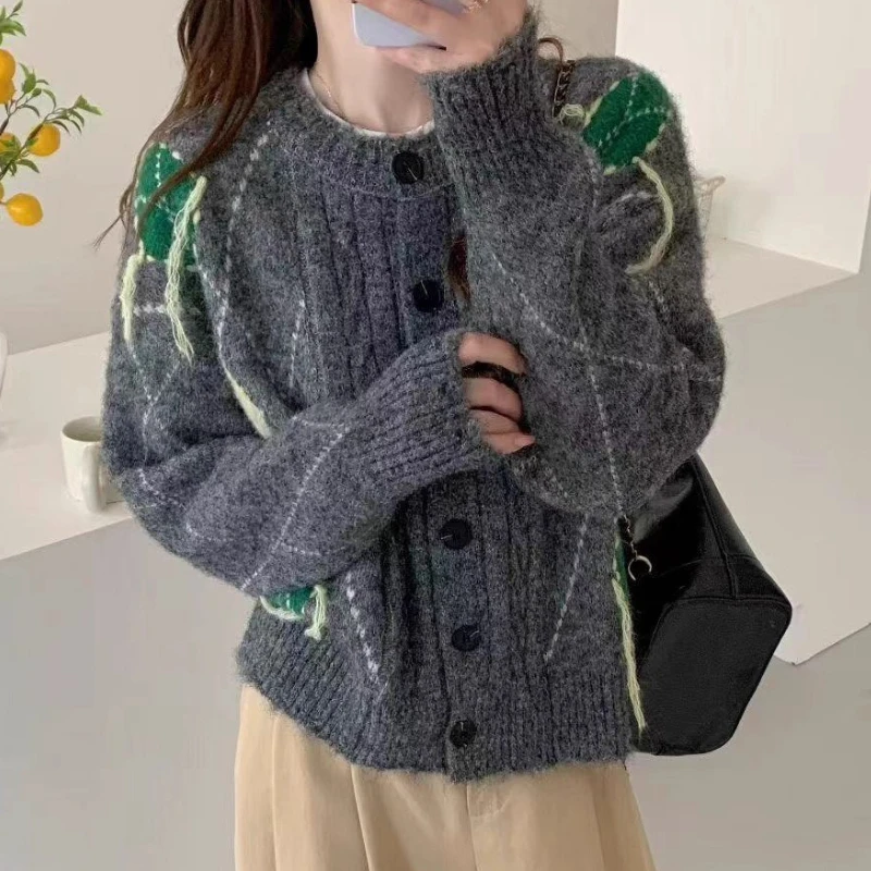Coats Cardigan Women Sweaters Full Sleeve Jumpers Y2k Streetwear Elegant Splice Knit Open Stith Casual Work Autumn Winter
Coats Cardigan Women Sweaters Full Sleeve Jumpers Y2k Streetwear Elegant Splice Knit Open Stith Casual Work Autumn Winter