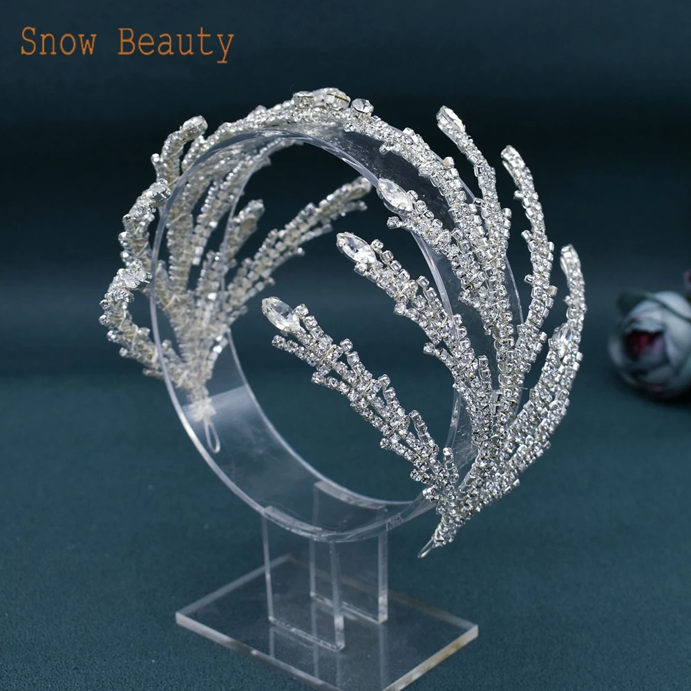 DZ072 Handmade Bridal Tiara Wedding Hair Ornament Gift Bridesmaids Crown Crystal Party Headdress Fashion Women Hair Jewelry
DZ072 Handmade Bridal Tiara Wedding Hair Ornament Gift Bridesmaids Crown Crystal Party Headdress Fashion Women Hair Jewelry