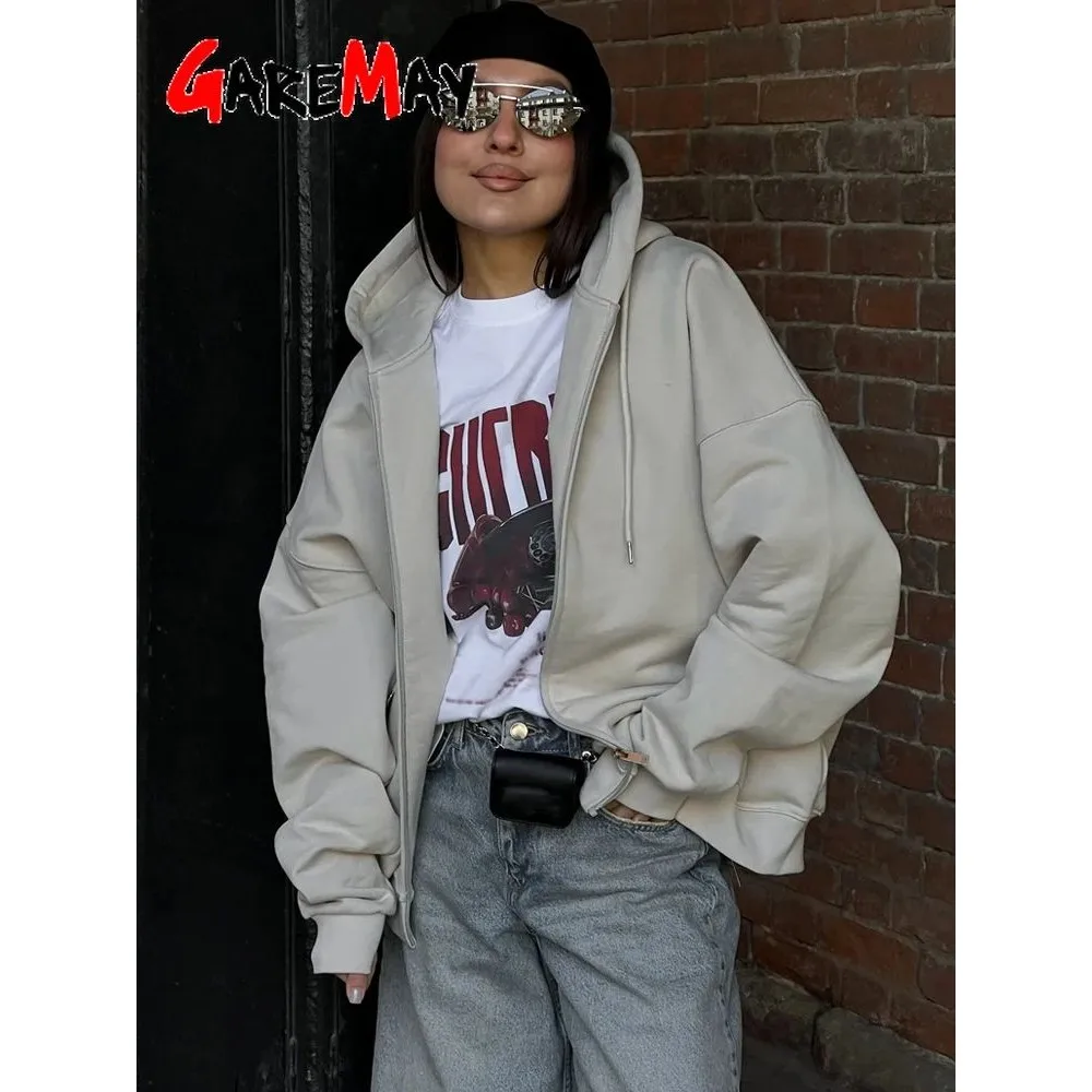 Осенняя женская толстовка оверсайз из хлопка на молнии с длинными рукавами, удобная, из мягкого материала, модная женская кофта
Осенняя женская толстовка оверсайз из хлопка на молнии с длинными рукавами, удобная, из мягкого материала, модная женская кофта