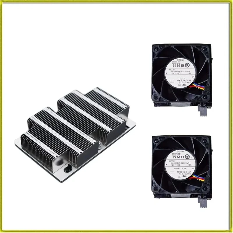 Original for R740 R740XD Server CPU Cooler 00F8NV 0N5T36 Kit 0F8NV Cooling Fan N5T36 with Bracket
Original for R740 R740XD Server CPU Cooler 00F8NV 0N5T36 Kit 0F8NV Cooling Fan N5T36 with Bracket