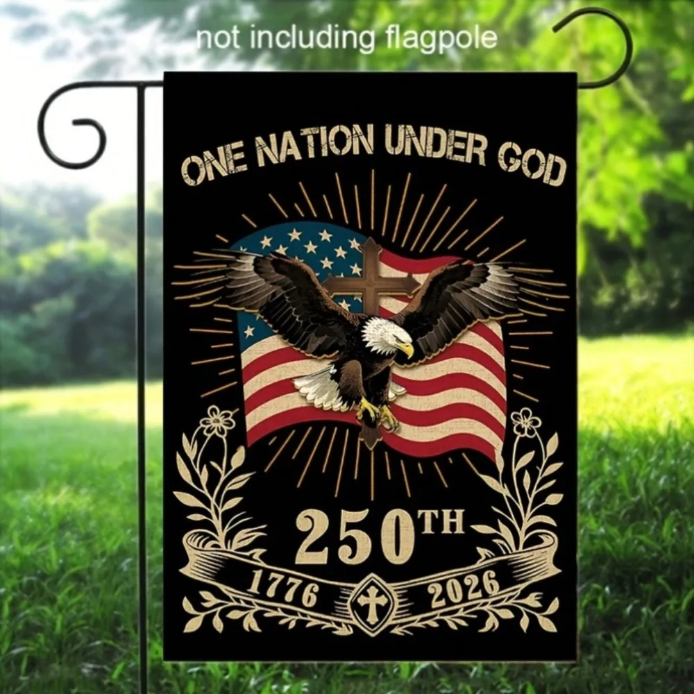 1PC 250th Anniversary American Independence Garden Flag 1776-2026, Linen Eagle Cross Flag, 12x18 Inch Yard Porch Decor
1PC 250th Anniversary American Independence Garden Flag 1776-2026, Linen Eagle Cross Flag, 12x18 Inch Yard Porch Decor