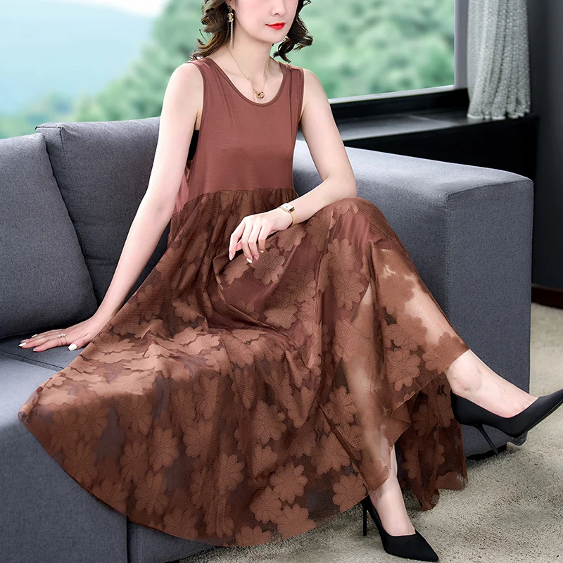 2023 New Fashion Versatile Tank Top Dress Women's Summer Vintage Round Neck Loose Fit Casual Party Dress Vestidos
2023 New Fashion Versatile Tank Top Dress Women's Summer Vintage Round Neck Loose Fit Casual Party Dress Vestidos
