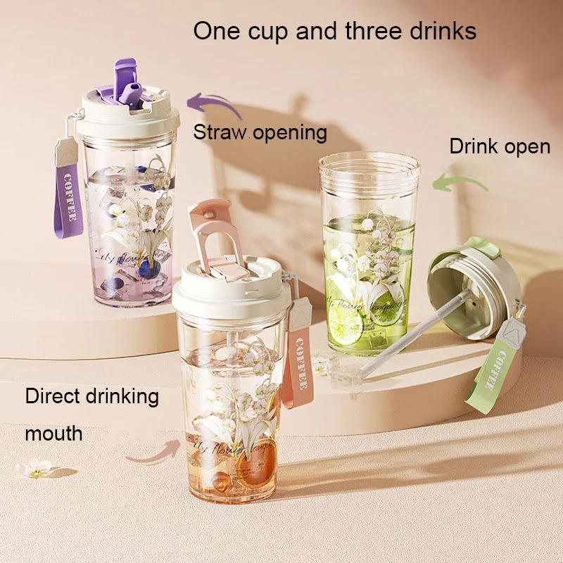 Summer Lily Ofvalley Design Pattern Water Cup Exquisite Classic Three-drink Straw Water Cup Students Go To School Practical
Summer Lily Ofvalley Design Pattern Water Cup Exquisite Classic Three-drink Straw Water Cup Students Go To School Practical