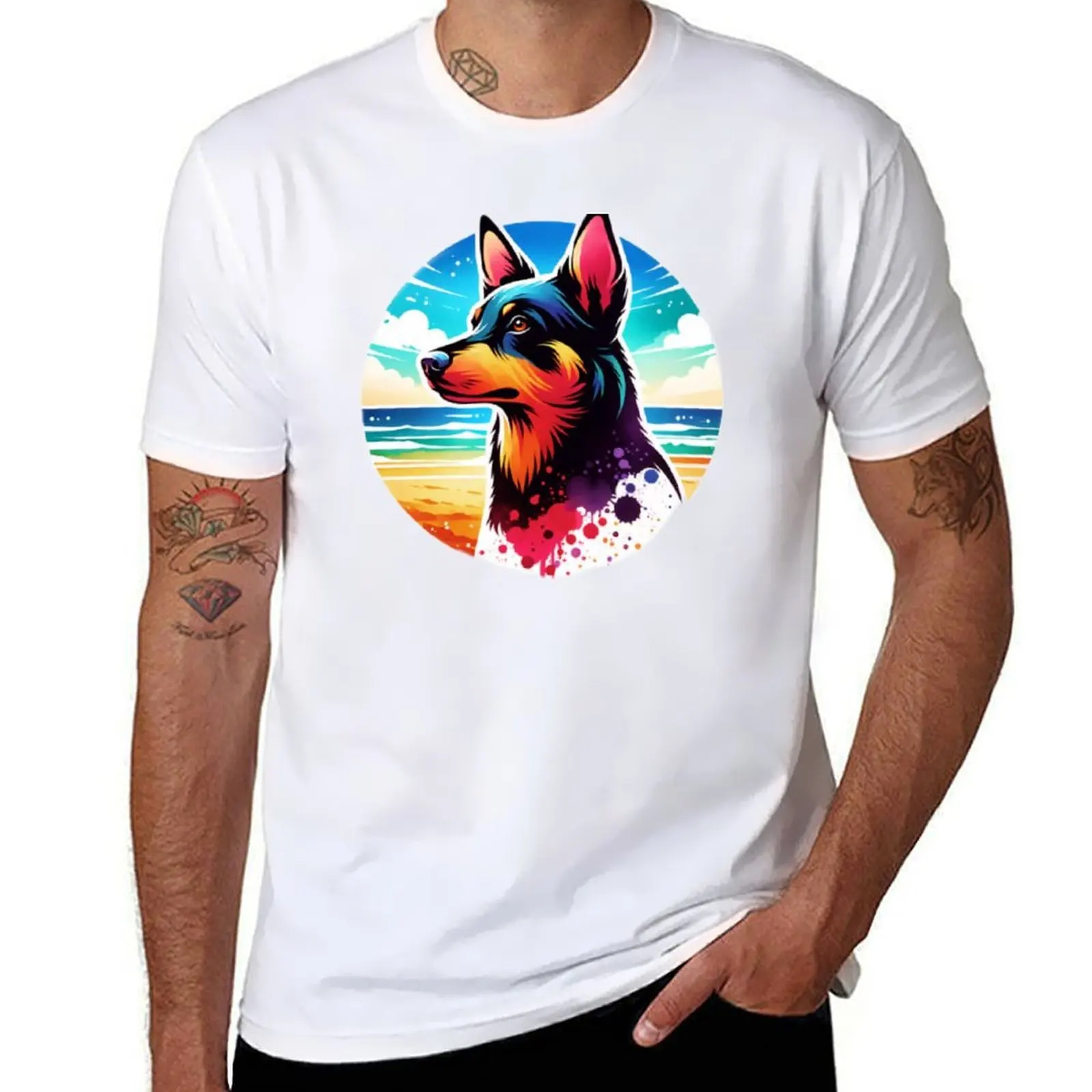 Australian Kelpie Beach Background T-Shirt t shirts for man graphic funny cotton t shirt man T-Shirt
Australian Kelpie Beach Background T-Shirt t shirts for man graphic funny cotton t shirt man T-Shirt