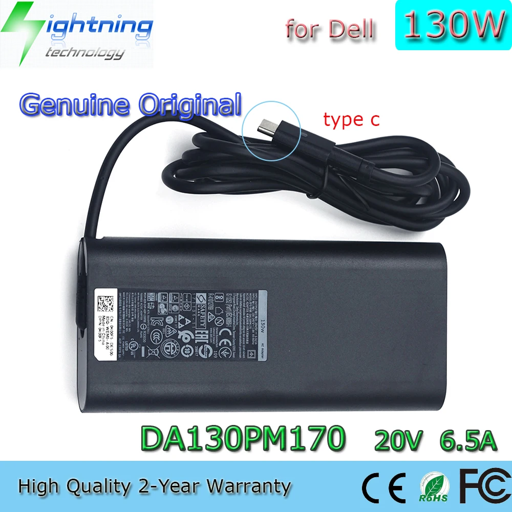 Новый оригинальный блок питания 130 Вт 20 в 9510 а USB Type-C DA130PM170 для ноутбука Dell XPS 15 9520
Новый оригинальный блок питания 130 Вт 20 в 9510 а USB Type-C DA130PM170 для ноутбука Dell XPS 15 9520