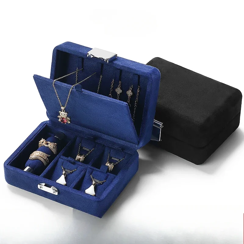 Exquisite jewelry box, lockable ring, necklace, earring storage box, girls' portable small box, gold jewelry gift box
Exquisite jewelry box, lockable ring, necklace, earring storage box, girls' portable small box, gold jewelry gift box