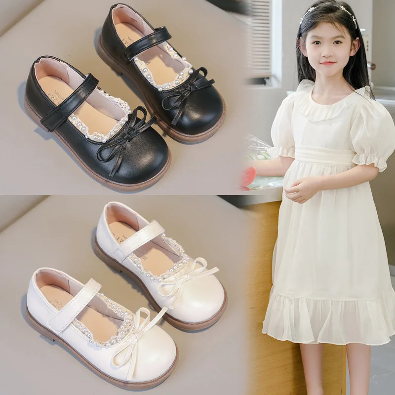 Girls Leather Shoes Black Matte Kids Flat Shoes Round Toes Non-slip 2025 Spring Autumn New Girls Performance Shoes Bows Sweet
Girls Leather Shoes Black Matte Kids Flat Shoes Round Toes Non-slip 2025 Spring Autumn New Girls Performance Shoes Bows Sweet