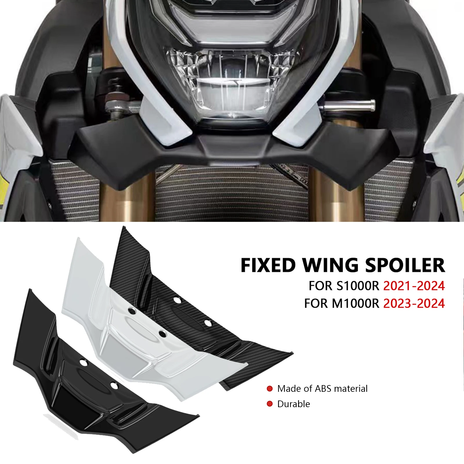 Для мотоцикла, прижимная сила, голый передний аэродинамический спойлер, обтекатель крыла, крылышко S1000R 2024 M1000R 2024 S 1000 R 2023 2022 2021
Для мотоцикла, прижимная сила, голый передний аэродинамический спойлер, обтекатель крыла, крылышко S1000R 2024 M1000R 2024 S 1000 R 2023 2022 2021