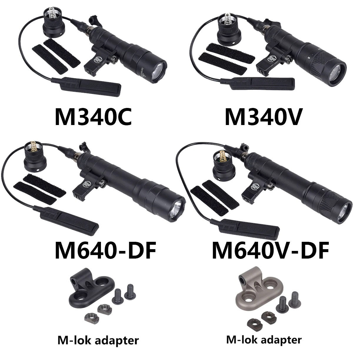 SureFire M600 M340C M640DF M340V M640V Flashlight Tactical Scout Light For 20mm Rail M-lok Mount Adapter For AR15 M300A Lamp
SureFire M600 M340C M640DF M340V M640V Flashlight Tactical Scout Light For 20mm Rail M-lok Mount Adapter For AR15 M300A Lamp