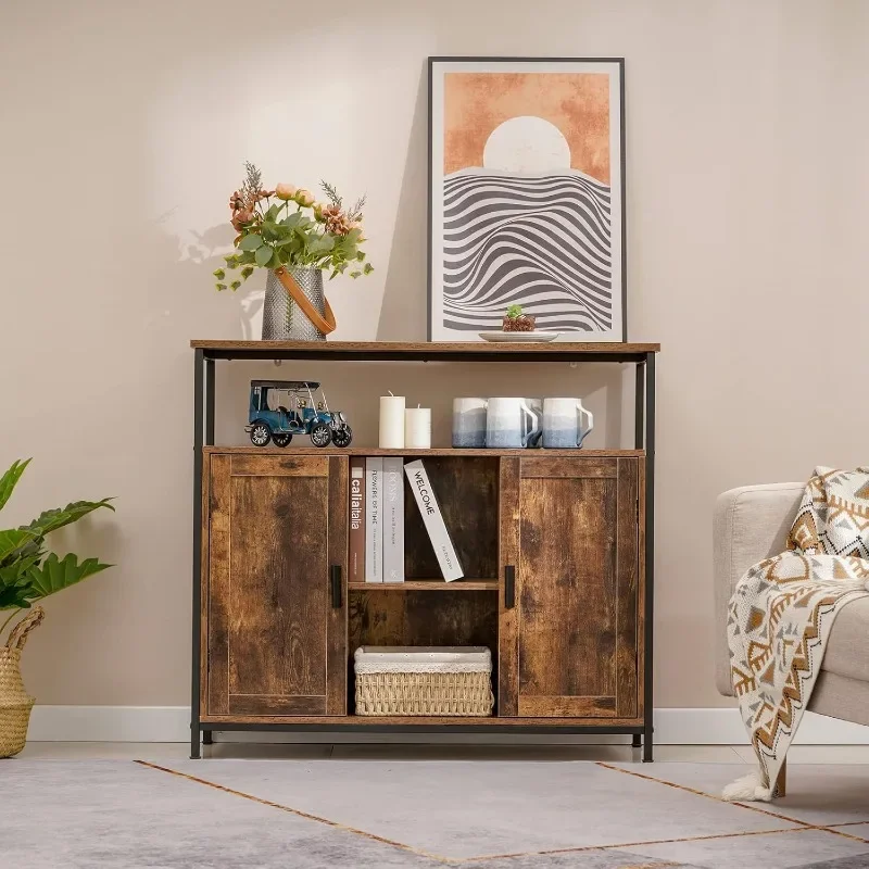 Buffet Cabinet, Kitchen Cabinet with Adjustable Shelves, Open Compartment, Storage Sideboard, for Dining Room
Buffet Cabinet, Kitchen Cabinet with Adjustable Shelves, Open Compartment, Storage Sideboard, for Dining Room