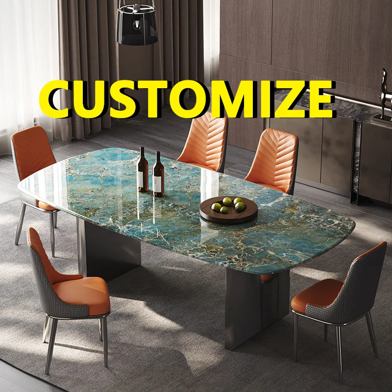 Any Size Custom Nordic Minimalist Super Crystal Stone Dining Table Food Grade Rounded Edge Stai Sturdy Steel Base Home Furniture
Any Size Custom Nordic Minimalist Super Crystal Stone Dining Table Food Grade Rounded Edge Stai Sturdy Steel Base Home Furniture