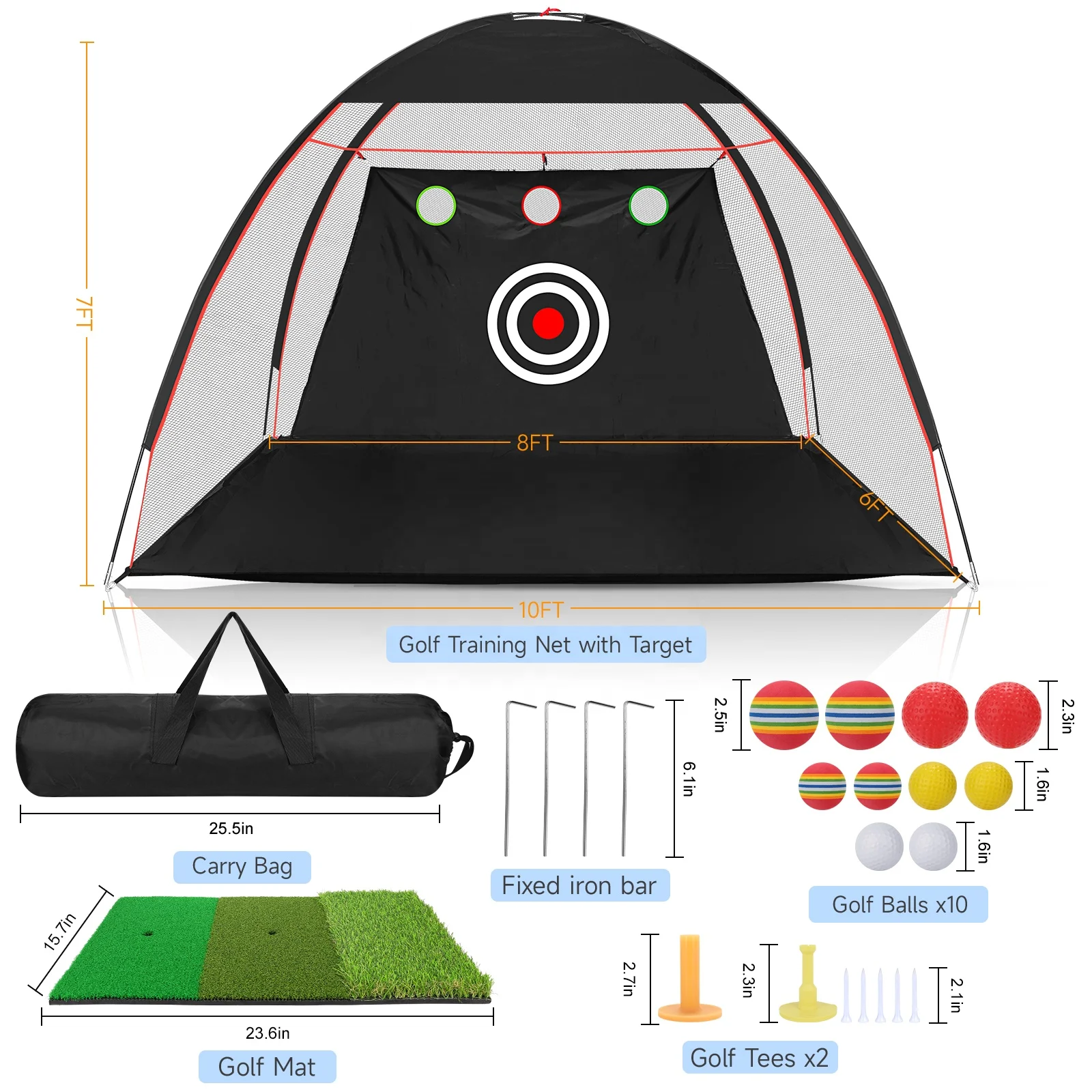 Portable Foldable Outdoor Golf Training Network Golf Hitting Nets Training Aids Golf Practice Nets
Portable Foldable Outdoor Golf Training Network Golf Hitting Nets Training Aids Golf Practice Nets