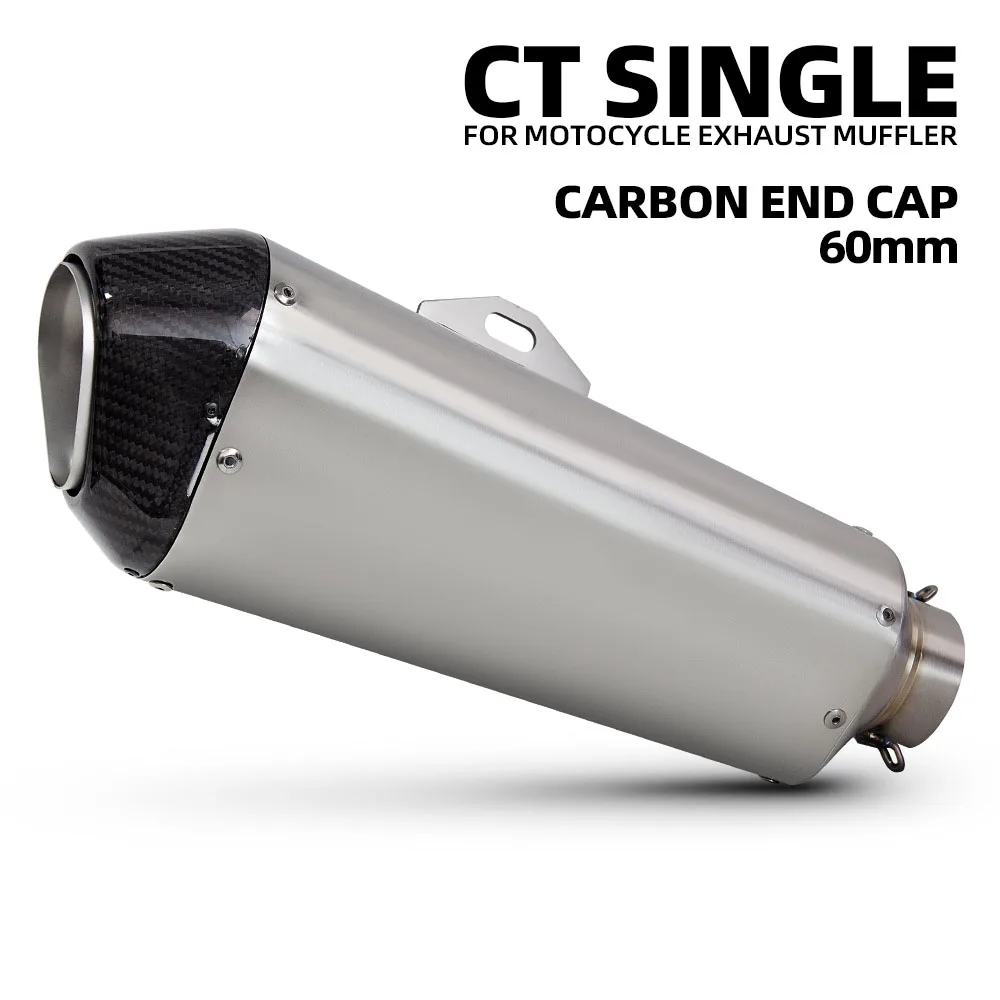 Universal CT single 60mm motorcycle exhaust escape muffler with DB Killer for GSXR1000 S1000RR cbr1000rr Hayabusa GSX1300R
Universal CT single 60mm motorcycle exhaust escape muffler with DB Killer for GSXR1000 S1000RR cbr1000rr Hayabusa GSX1300R