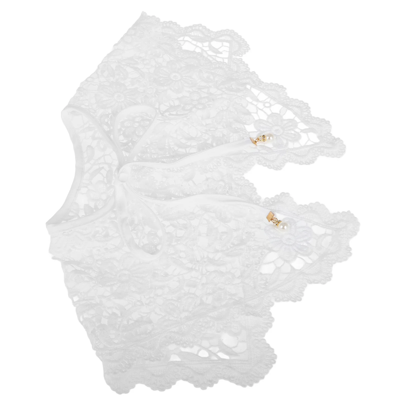 Lace Shawl For Women Fake Detachable Victorian Style Faux Neck Collar Wedding Party Wear White Ruffle Dickey Collar
Lace Shawl For Women Fake Detachable Victorian Style Faux Neck Collar Wedding Party Wear White Ruffle Dickey Collar
