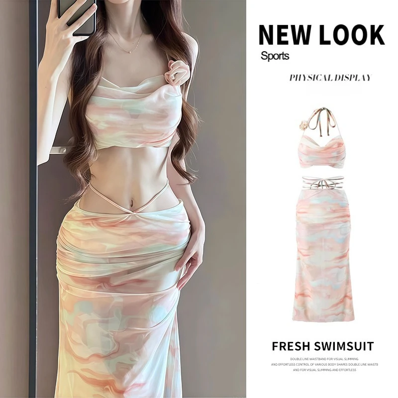 Bikini Swimsuit Women's 2025 New Split Three-piece Sexy Long Dress High-end Steel Tray Gathers for Seaside Vacation Bikini
Bikini Swimsuit Women's 2025 New Split Three-piece Sexy Long Dress High-end Steel Tray Gathers for Seaside Vacation Bikini