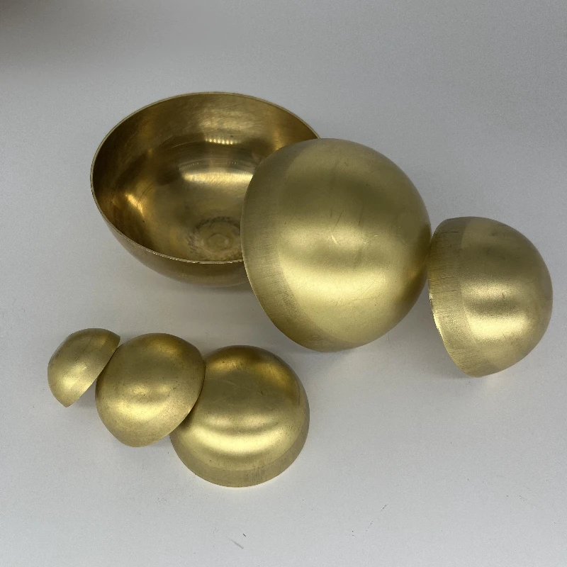 1pcs Decorative Ball Hollow Brass Hemisphere , Diameter 30mm-400mm, Thickness 1mm/2mm halfsphere for home decor, lights,bowls
1pcs Decorative Ball Hollow Brass Hemisphere , Diameter 30mm-400mm, Thickness 1mm/2mm halfsphere for home decor, lights,bowls