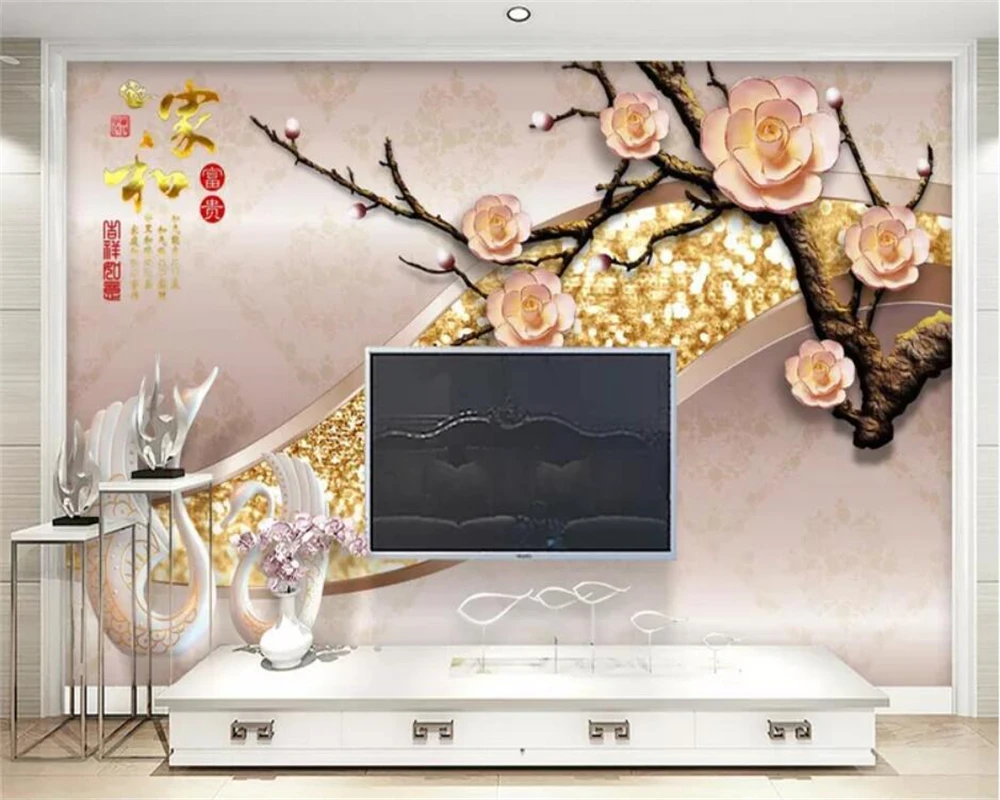 Custom wallpaper 3d stereo photo wall painter and rich three-dimensional embossed rose swan papier peint background wall paper
Custom wallpaper 3d stereo photo wall painter and rich three-dimensional embossed rose swan papier peint background wall paper