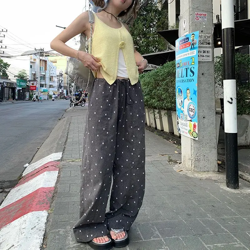 Onalippa 2025 Internet Celebrity Retro Korean Summer New Women Straight Tube Loose Wave Embroidery Casual Pants Trend Girl
Onalippa 2025 Internet Celebrity Retro Korean Summer New Women Straight Tube Loose Wave Embroidery Casual Pants Trend Girl