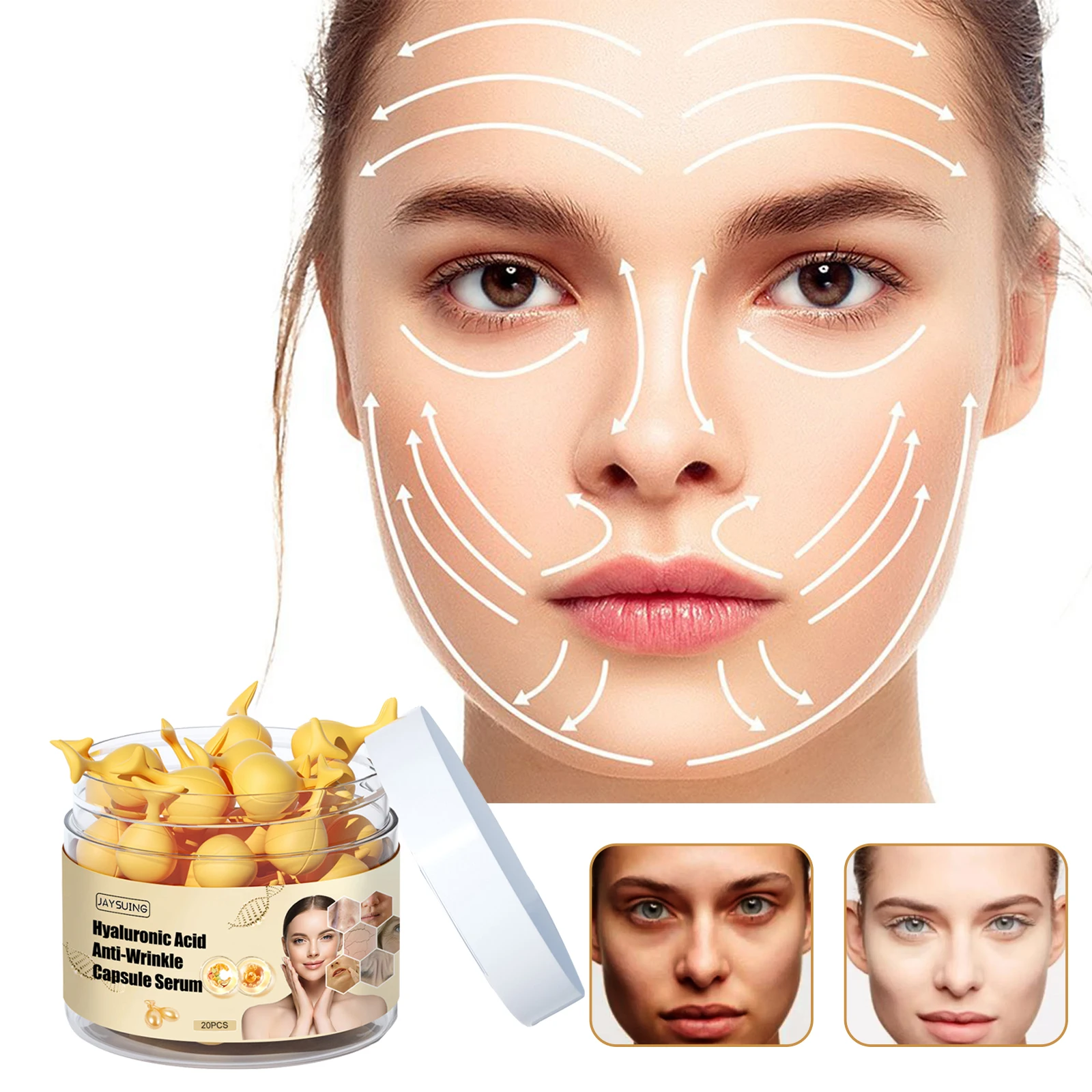 1-4PCS Hyaluronic Acid Capsule Serum Gentle Nourishing Hydrating Moisturizing Facial Skin Care for Smooth Radiant Skin
1-4PCS Hyaluronic Acid Capsule Serum Gentle Nourishing Hydrating Moisturizing Facial Skin Care for Smooth Radiant Skin