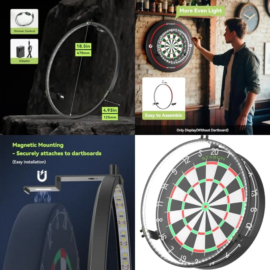 360° LED Dartboard Light
360° LED Dartboard Light