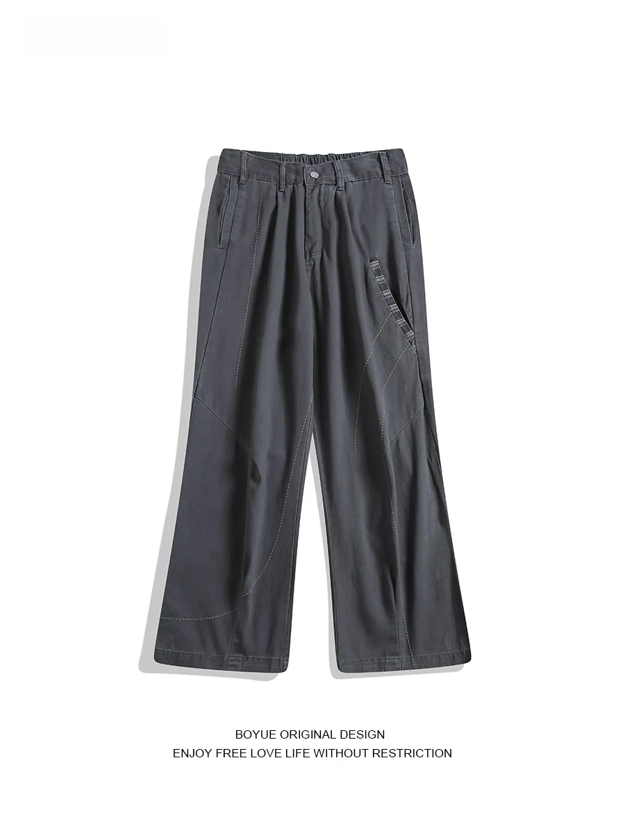 Boyue American Waed Plaid Straight Leg Casual Pants Men's Workwear Slim Wide Leg Trousers Hip Hop Cool Casual Pants
Boyue American Waed Plaid Straight Leg Casual Pants Men's Workwear Slim Wide Leg Trousers Hip Hop Cool Casual Pants