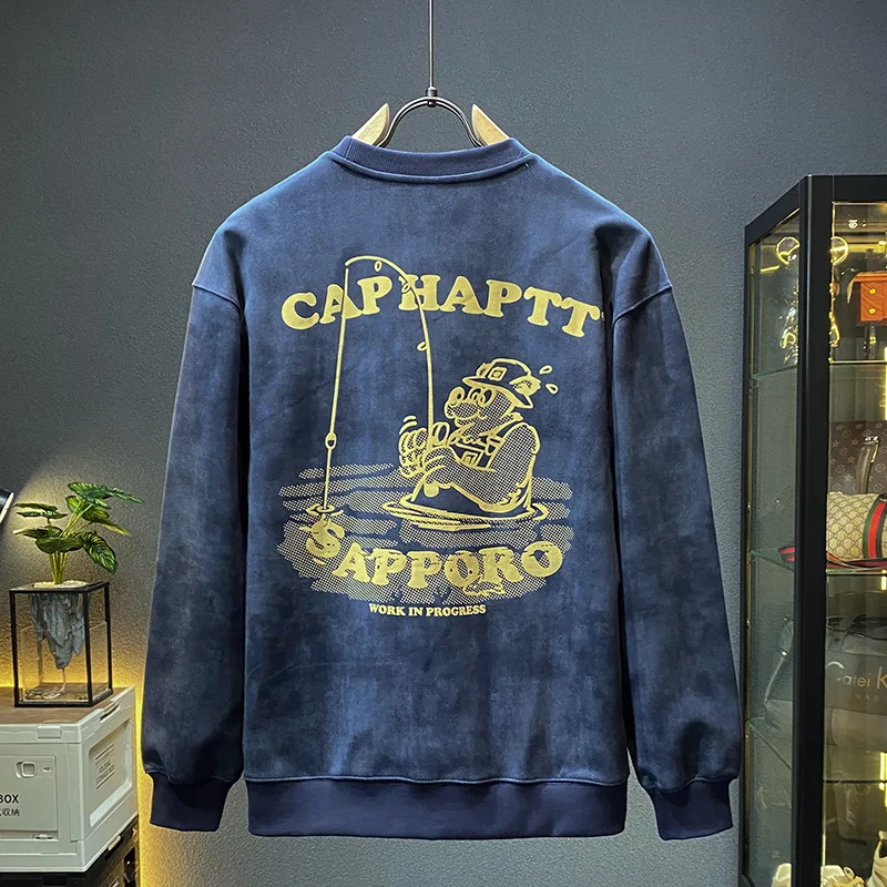 2024 autumn hoodie men's loose and fashionable printed sweater plus size long sleeved top casual retro trend round neck shirt
2024 autumn hoodie men's loose and fashionable printed sweater plus size long sleeved top casual retro trend round neck shirt