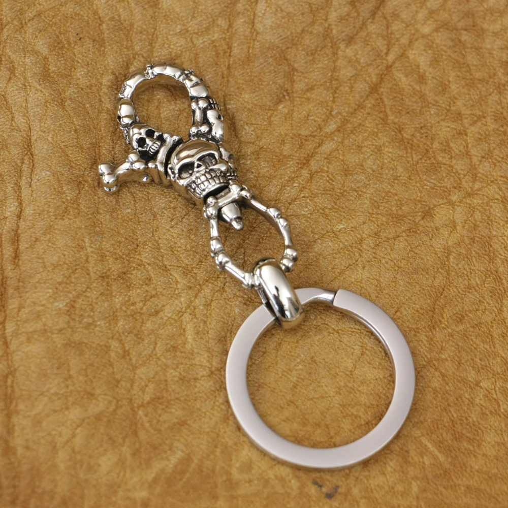High Detail Cupronickel Skull KeyRing Mens Punk KeyChain CP200 DIY Accessories
High Detail Cupronickel Skull KeyRing Mens Punk KeyChain CP200 DIY Accessories