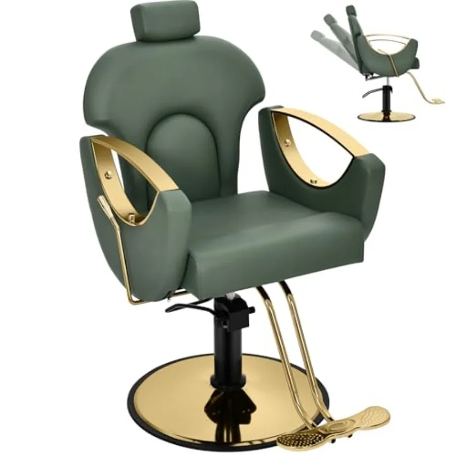Salon Chair for Hair Stylist, 360° Swivel Reclining Barber Hair Styling Chair, Height Adjustable Spa Beauty Equipment for Home
Salon Chair for Hair Stylist, 360° Swivel Reclining Barber Hair Styling Chair, Height Adjustable Spa Beauty Equipment for Home