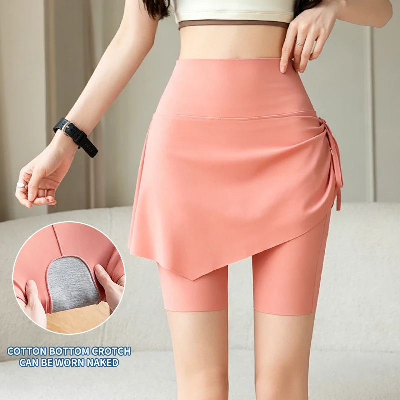 High Quality Faux Two Piece Ice Silk Yoga Shorts Drawstring High Waist Slim Quick Dry Anti Exposure Summer Female Fitness Sports
High Quality Faux Two Piece Ice Silk Yoga Shorts Drawstring High Waist Slim Quick Dry Anti Exposure Summer Female Fitness Sports