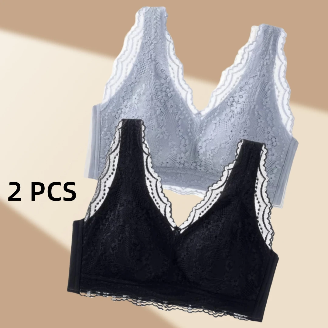 2 PCS Women's Underwear Women's Thin Underwear Large Chest Shiny No Steel Ring Beautiful Back Gathering Bra Vest Latex
2 PCS Women's Underwear Women's Thin Underwear Large Chest Shiny No Steel Ring Beautiful Back Gathering Bra Vest Latex