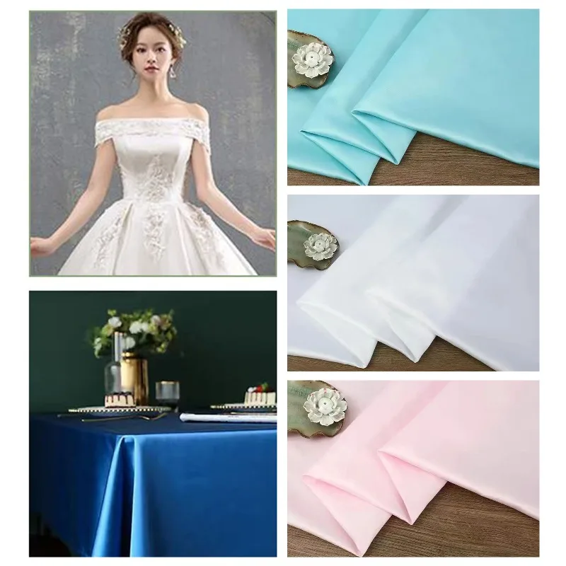 Matte Satin Fabric By The Meter for Clothing Wedding Dress Cheongsam Hanfu Suit Shirt Dress DIY Sewing Plain Cloth Soft Red Blue
Matte Satin Fabric By The Meter for Clothing Wedding Dress Cheongsam Hanfu Suit Shirt Dress DIY Sewing Plain Cloth Soft Red Blue