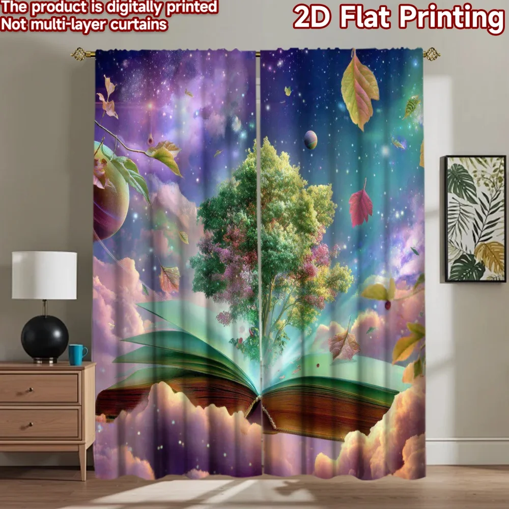 2D flat printing 2pcs Curtain Cosmic Tree Knowledge Universe Digital Printed Polyester Drapes Festive Wall Decor Use for Indoor
2D flat printing 2pcs Curtain Cosmic Tree Knowledge Universe Digital Printed Polyester Drapes Festive Wall Decor Use for Indoor