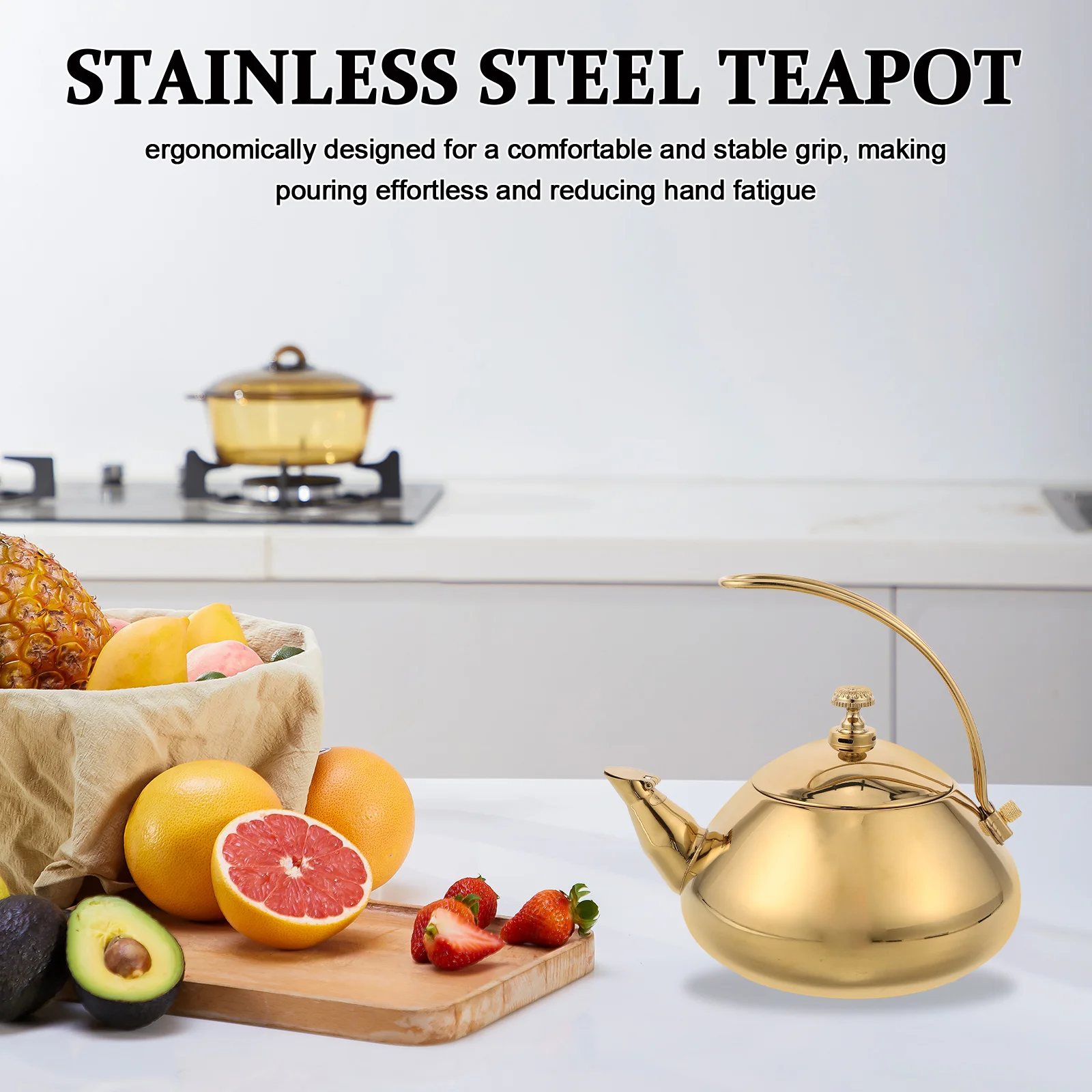 Stainless Steel Tea Kettle Cold Water 1.5L Teapot Ergonomic Handle Filter Induction Compatible Loose Leaf Coffee Pot
Stainless Steel Tea Kettle Cold Water 1.5L Teapot Ergonomic Handle Filter Induction Compatible Loose Leaf Coffee Pot