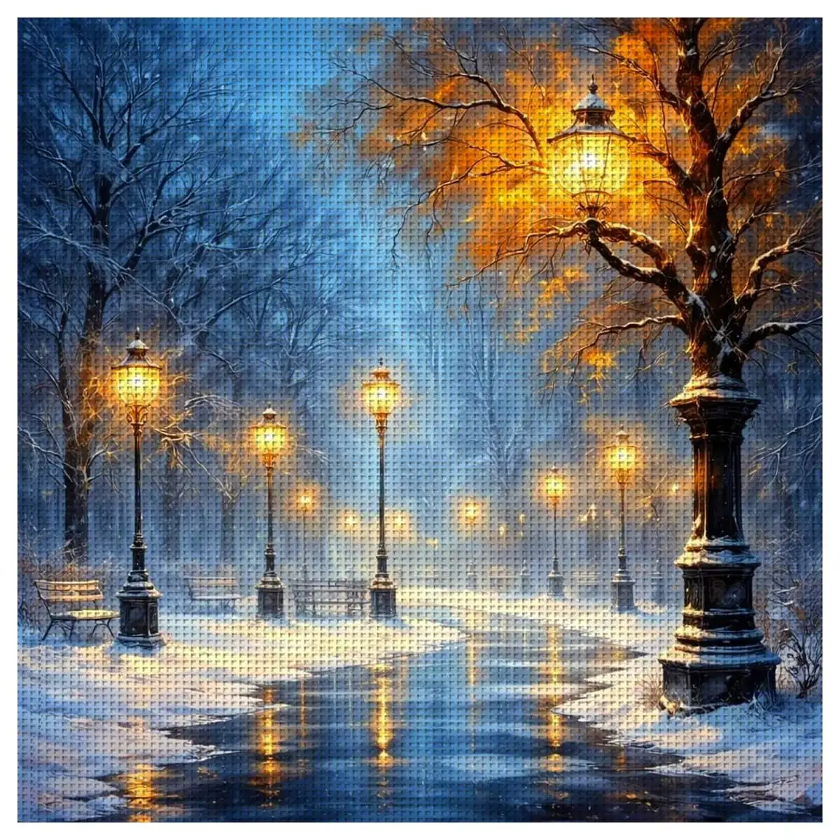 1pc 40X40CM/15.74inch Beautiful night view stamped cross stitch kit DIY kit 11CT/14CT DIY Embroidered set DIY Cross-Stitch Set
1pc 40X40CM/15.74inch Beautiful night view stamped cross stitch kit DIY kit 11CT/14CT DIY Embroidered set DIY Cross-Stitch Set