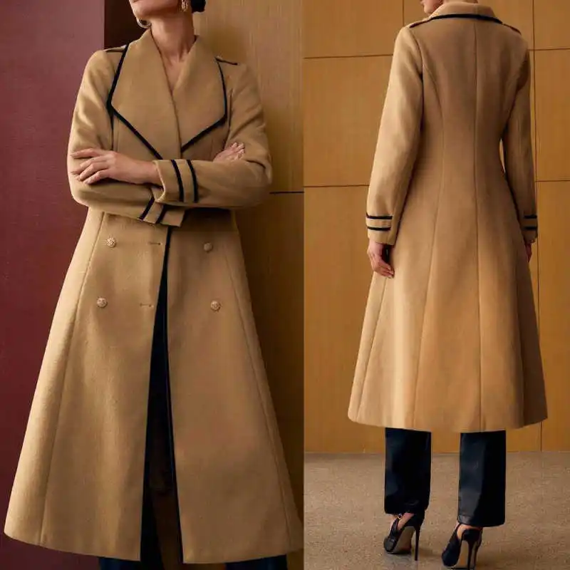 Graceful Customized Office Ladies Work One Piece Jacket Blazers Double Breasted Wool Blend Winter Outdoor Wear
Graceful Customized Office Ladies Work One Piece Jacket Blazers Double Breasted Wool Blend Winter Outdoor Wear