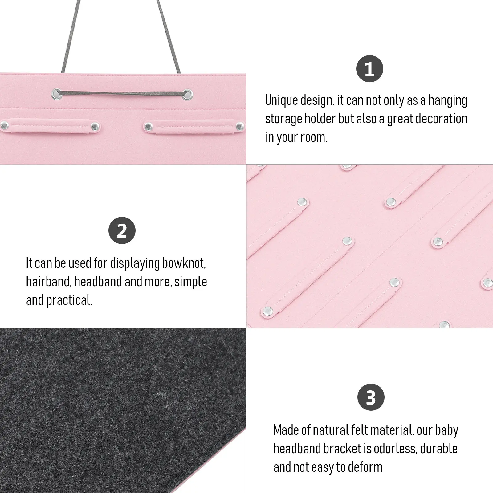 Премиальный войлочный настенный органайзер для хранения заколок и бантов, декоративный держатель для аксессуаров для волос
Премиальный войлочный настенный органайзер для хранения заколок и бантов, декоративный держатель для аксессуаров для волос