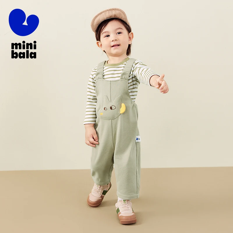 Mini Bala Suspender Pants Long Sleeve Set Unisex Kids Fashionable Two - piece Set with Cute Design New Autumn and Winter Style
Mini Bala Suspender Pants Long Sleeve Set Unisex Kids Fashionable Two - piece Set with Cute Design New Autumn and Winter Style