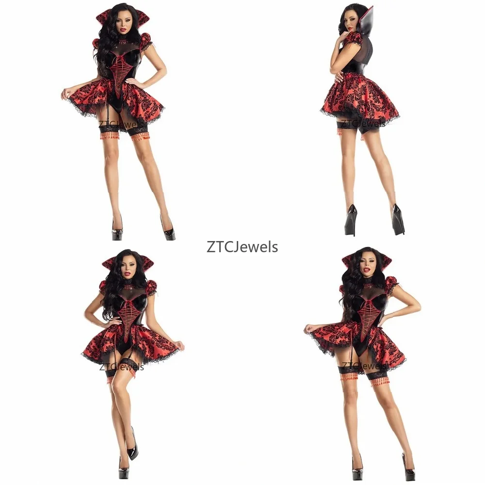 Sexy Red Witch Costume Day of the Dead Cosplay Vampire Queen Dress for Halloween Masquerade Party
Sexy Red Witch Costume Day of the Dead Cosplay Vampire Queen Dress for Halloween Masquerade Party