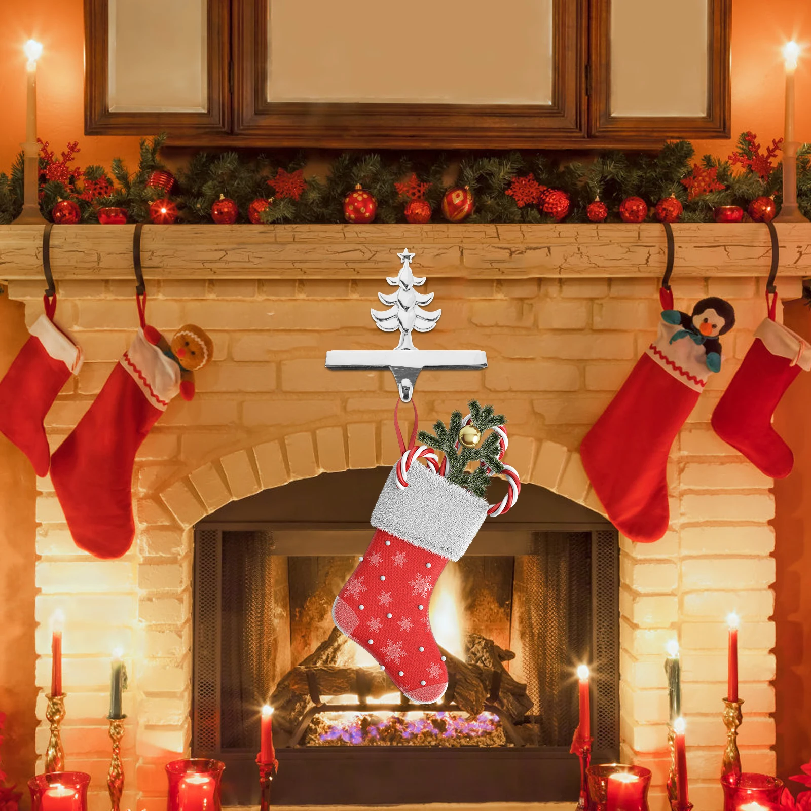 Christmas Stocking Hook Metal Holders Mantel Hooks for Garland Xmas Socks Rustic Weighted Iron Mantle Hanger Hangers
Christmas Stocking Hook Metal Holders Mantel Hooks for Garland Xmas Socks Rustic Weighted Iron Mantle Hanger Hangers