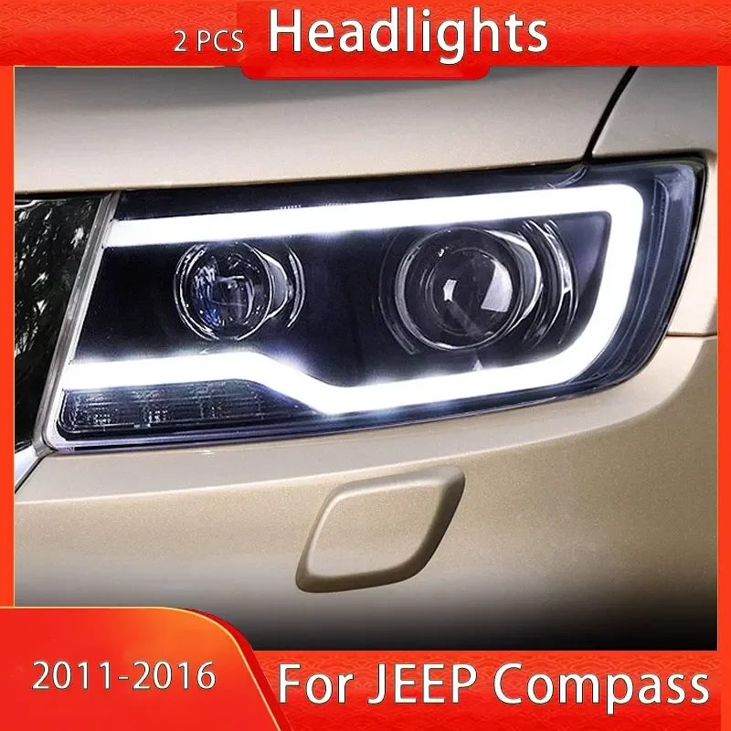 Светодиодные фары для JEEP Compass, фары 2011-2016, светодиодные фары Compass DRL, линзы проектора указателя поворота, автоаксессуары
Светодиодные фары для JEEP Compass, фары 2011-2016, светодиодные фары Compass DRL, линзы проектора указателя поворота, автоаксессуары