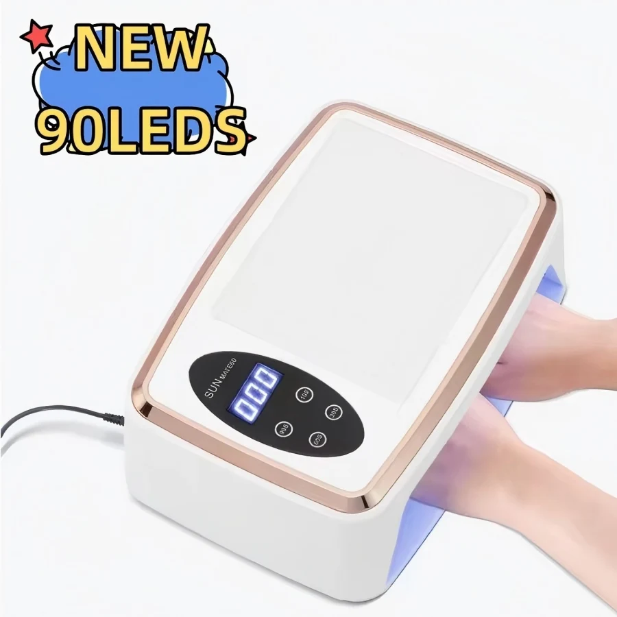 90 LEDS Nail Dryer LED Nail Lamp UV Lamp for Curing All Gel Nail Polish Motion Sensing Manicure Pedicure Salon Tool Big Space 
90 LEDS Nail Dryer LED Nail Lamp UV Lamp for Curing All Gel Nail Polish Motion Sensing Manicure Pedicure Salon Tool Big Space