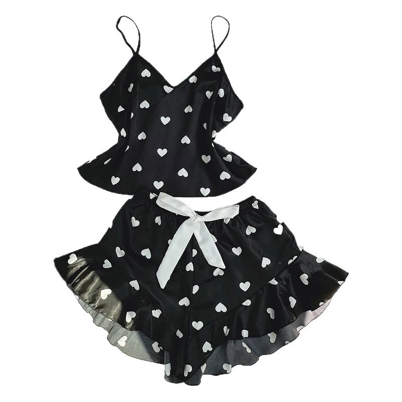 European and American Style Teen Girls 2-piece Home Wear Set, Camisole and Shorts, Summer Comfortable Loungewear for Cross-borde
European and American Style Teen Girls 2-piece Home Wear Set, Camisole and Shorts, Summer Comfortable Loungewear for Cross-borde
