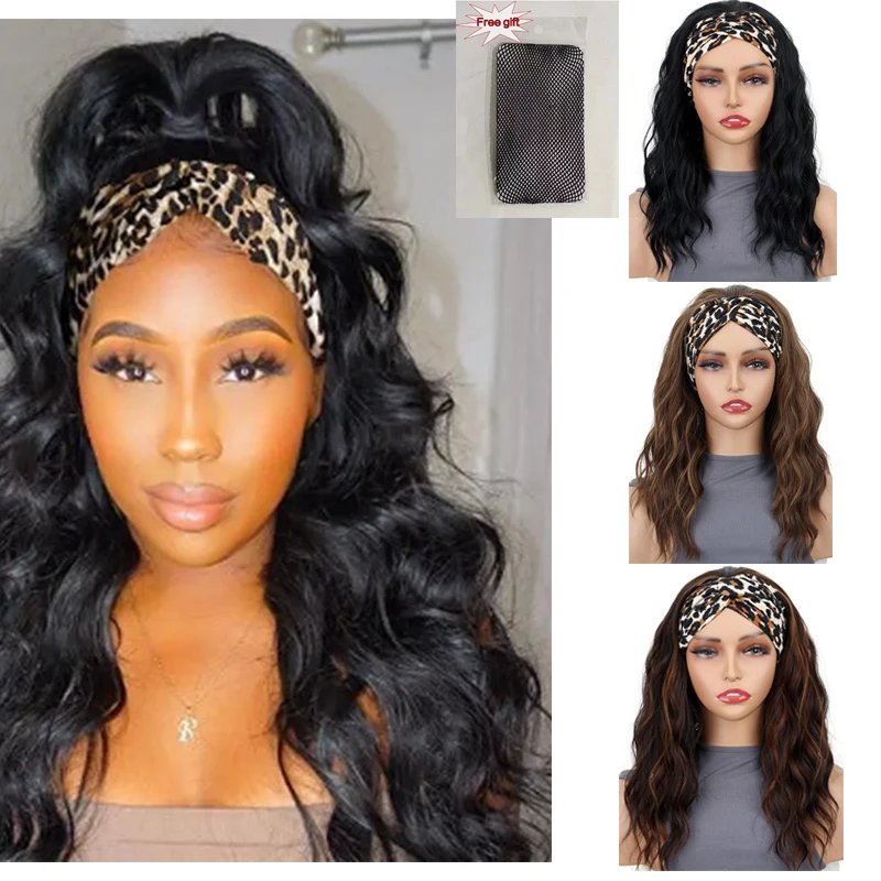 Синтетические парики с объемной волной для чернокожих женщин, бесклеевые парики, натуральный черный парик с повязкой на голову, термостойкие волосы
Синтетические парики с объемной волной для чернокожих женщин, бесклеевые парики, натуральный черный парик с повязкой на голову, термостойкие волосы