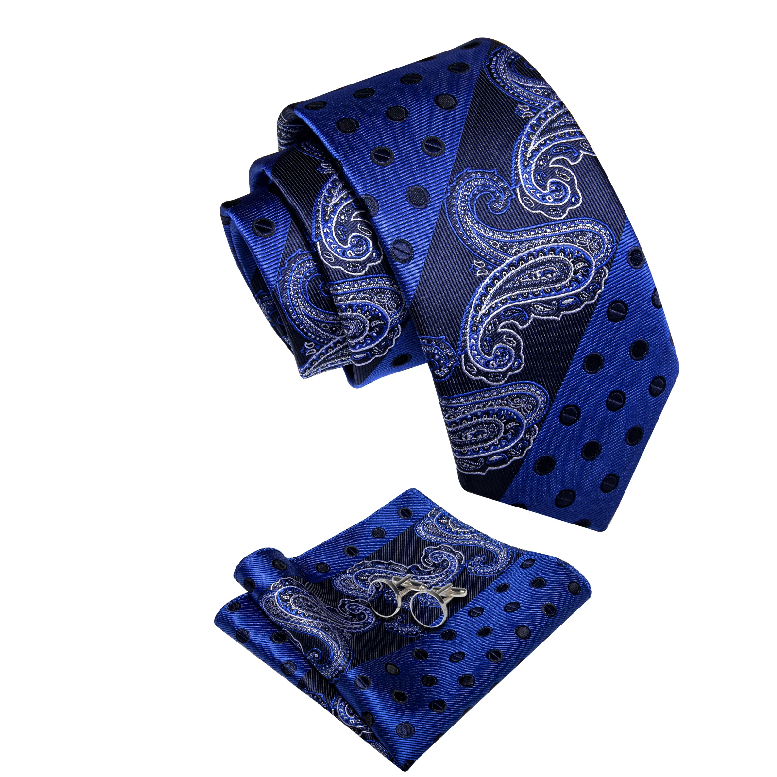 Men All Season Wear Necktie Pocket Square Cufflinks Matching Set Business Office Daily Formal Suit Matching Kit
Men All Season Wear Necktie Pocket Square Cufflinks Matching Set Business Office Daily Formal Suit Matching Kit