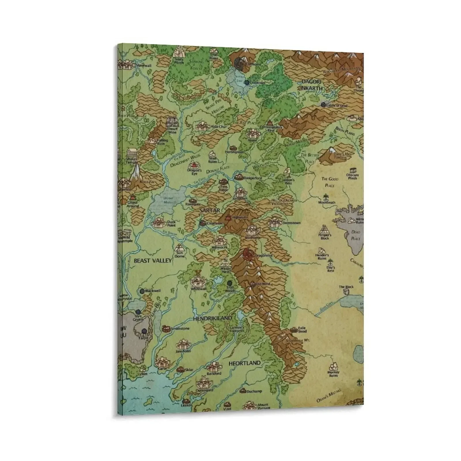 Dragon Pass and Prax Map by Darya Makarava Canvas Painting living room decoration decorative frames wall room
Dragon Pass and Prax Map by Darya Makarava Canvas Painting living room decoration decorative frames wall room