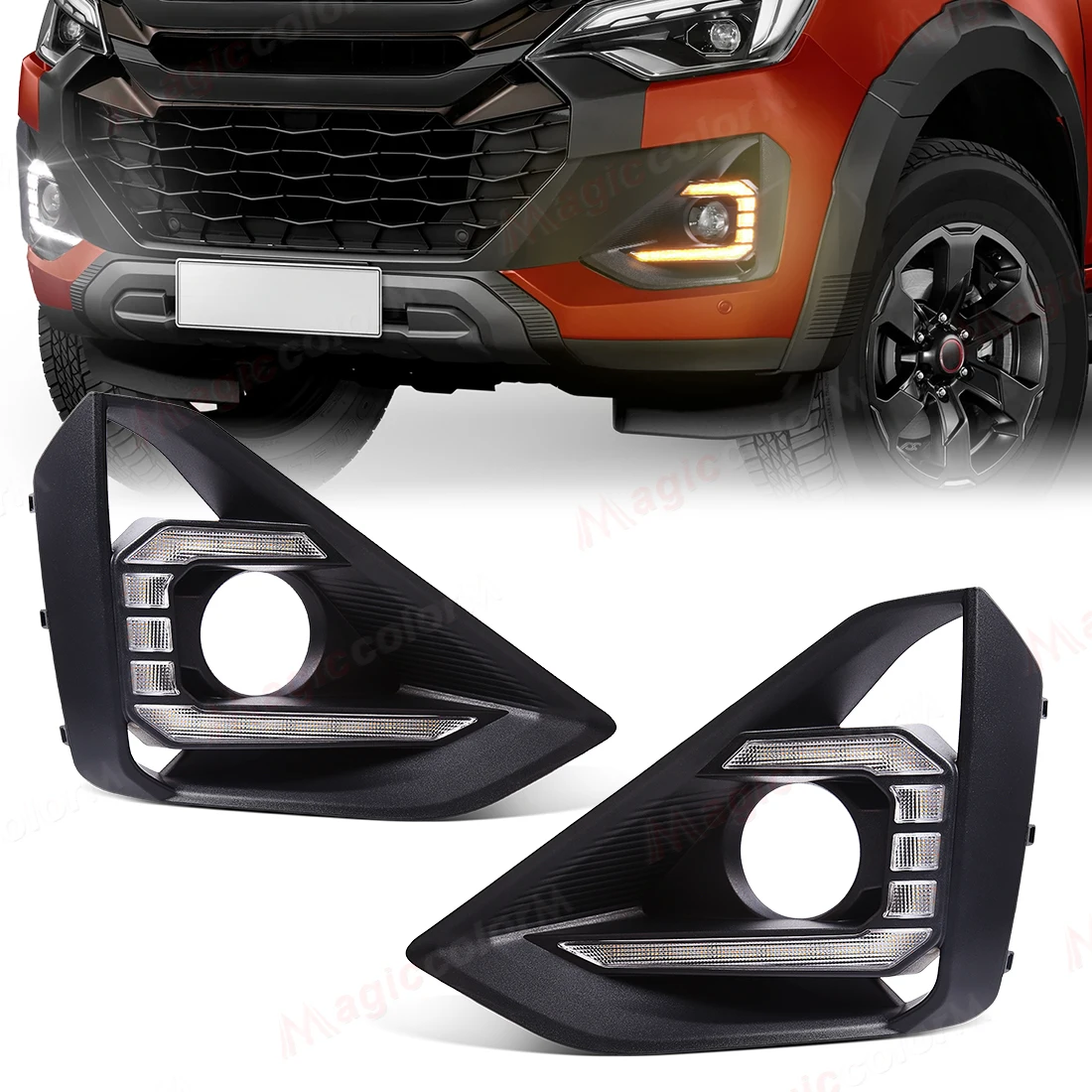 LED DRL For Isuzu Dmax D-max Pickup 2023 2024 2025 Daytime Running Light Front Bumper Turn Signal White Headlights Accessories
LED DRL For Isuzu Dmax D-max Pickup 2023 2024 2025 Daytime Running Light Front Bumper Turn Signal White Headlights Accessories
